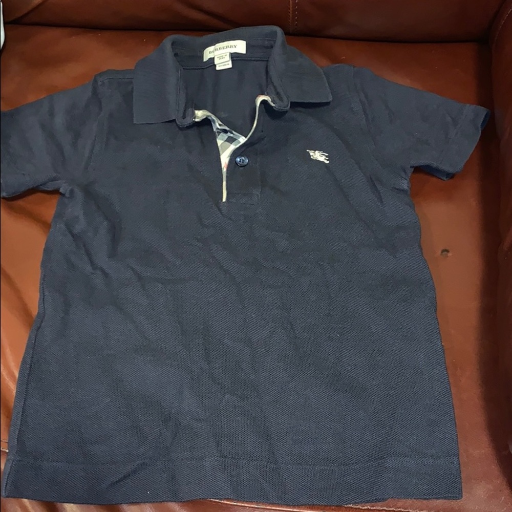 Boys Burberry collar shirt
